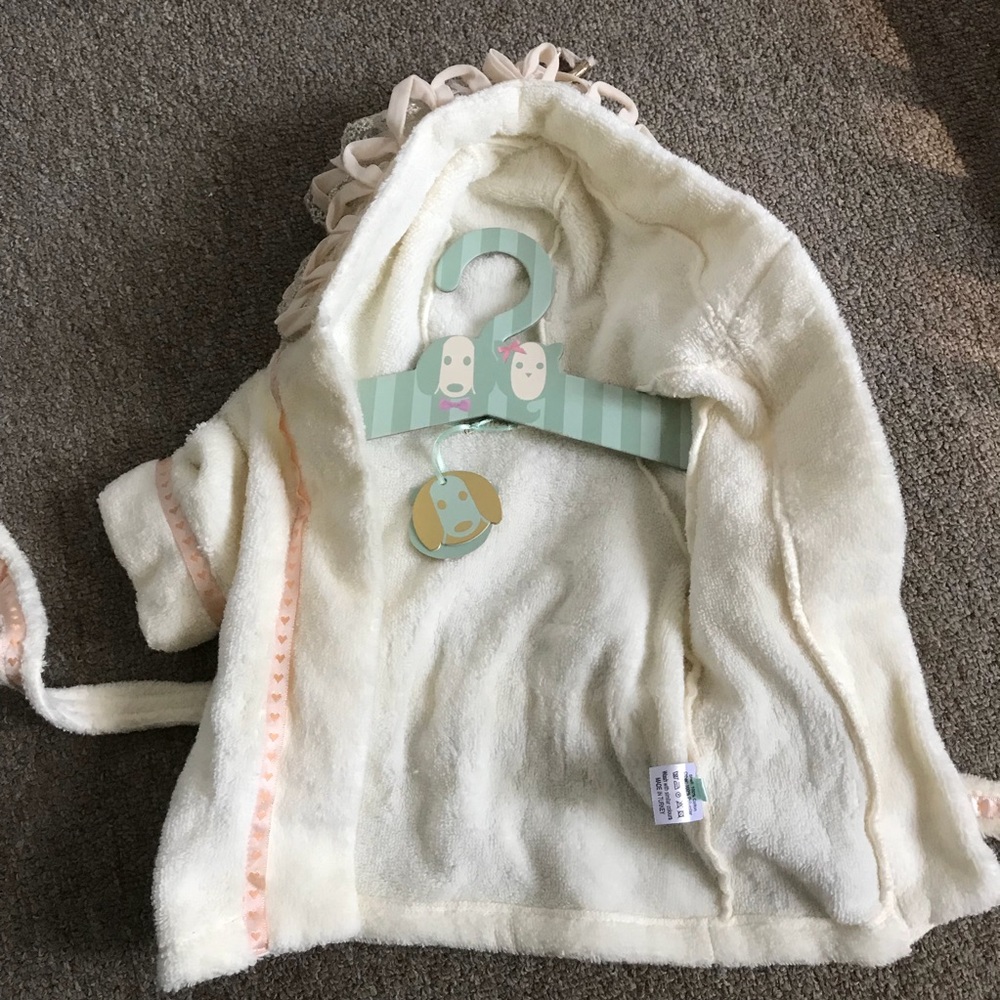 NWT Dog clothes Moshiqa Principessa Dog Bathrobe - Picture 4 of 8